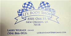 Lj's Body Shop Logo