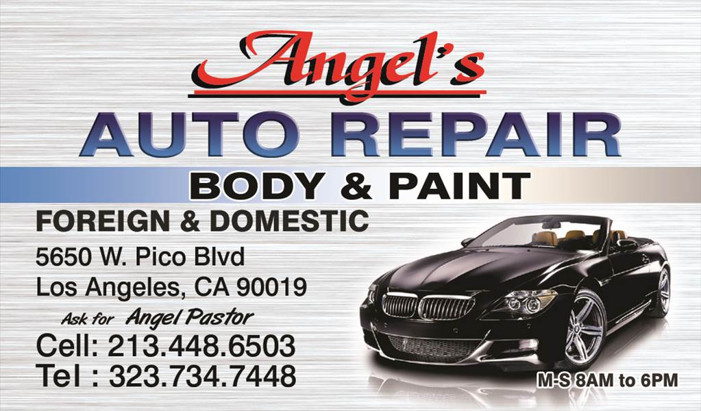 Angel's Auto Collision 5650 West Pico Boulevard, Losangeles, CA 90019 Angel's Auto Collision Logo