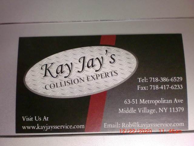 Kay Jays Collision Experts 6351 Metropolitan Ave, Middle Village, NY 11379 Kay Jays Collision Experts Logo