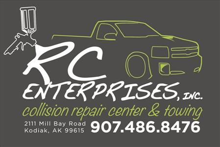 R.C. Enterprise Collision Repair Center 2111 Mill Bay Road, Kodiak, AK 99615 R.C. Enterprise Collision Repair Center Logo