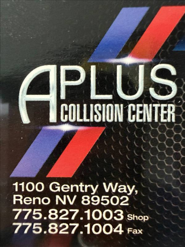 A Plus Collision Center 1100 Gentry Way, Reno, NV 89502 A Plus Collision Center Logo