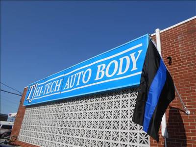 T.J. Hi-Tech Auto Body 8606 Old Harford Rd, Baltimore, MD 21234 T.J. Hi-Tech Auto Body Logo