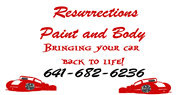 Resurrections Paint and Body 504 Richmond Ave, Ottumwa, IA 52501 Resurrections Paint and Body Logo