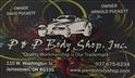 P&P Body Shop Inc. Logo