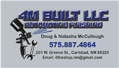4m Built LLC 501 W Greene Street, Carlsbad, NM 88220 4m Built LLC Logo