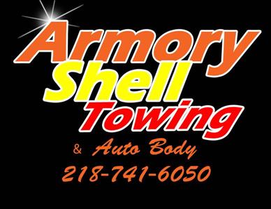 Armory Shell Towing & Auto Body 8377 Enterprise Dr NE, Virginia, MN 55792 Armory Shell Towing & Auto Body Logo