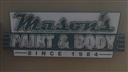 Mason's Paint & Body PO BOX 265 215 S Main St, Keller, TX 76244 Mason's Paint & Body Logo
