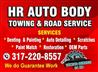 Hr Auto Body Logo