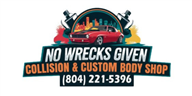 No Wrecks Given Auto Body & Collision 2522 Wayside Drive, North Chesterfield, VA 23235 No Wrecks Given Auto Body & Collision Logo