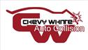 Chevy White Auto Collision Logo