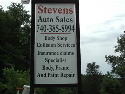 Stevens Body & Collision Logo