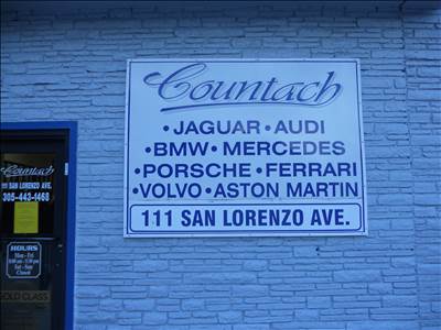 Countach Paint & Body Shop 111 San Lorenzo Ave, Coral Gables, FL 33146 Countach Paint & Body Shop Logo
