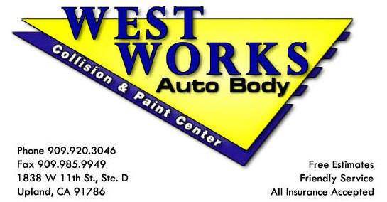 West Works Auto Body 1838 W 11th St Ste D, Upland, CA 91786 West Works Auto Body Logo