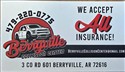 Berryville Collision Center 3 County Rd 601, Berryville, AR 72616 Berryville Collision Center Logo