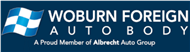Woburn Foreign Auto Body 80 Olympia Ave, Woburn, MA 01801 Woburn Foreign Auto Body Logo