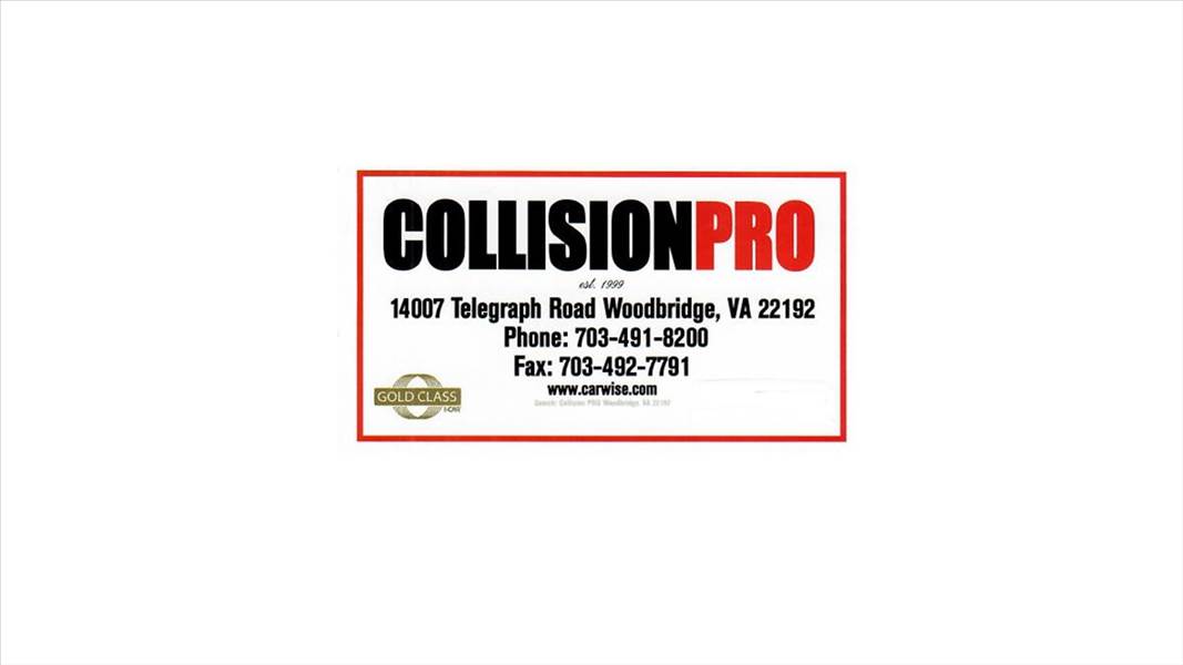 Collision Pro, Inc. 14007 Telegraph Road, Woodbridge, VA 22192 Collision Pro, Inc. Logo