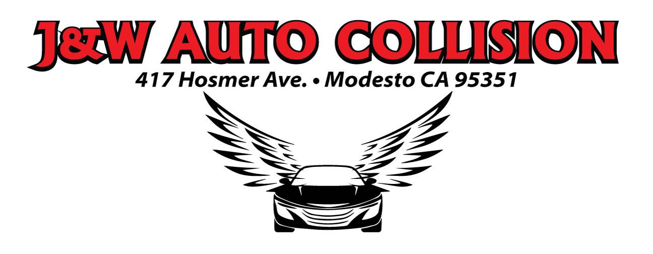 J & W Auto Collision Logo