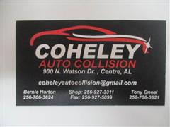 Coheley Auto Collision, LLC 900 N. Watson Dr., Centre, AL 35960 Coheley Auto Collision, LLC Logo