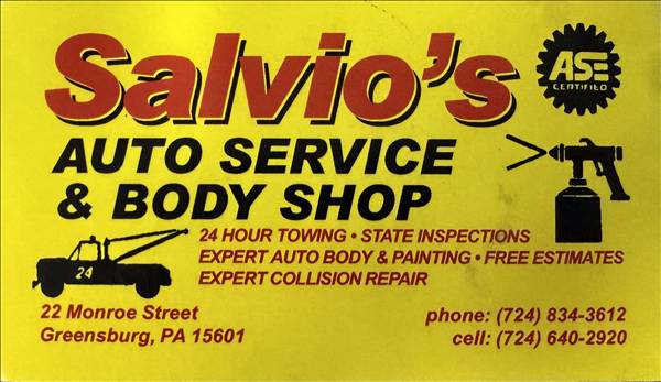 Salvios Auto Service 22 Monroe St, Greensburg, PA 15601 Salvios Auto Service Logo