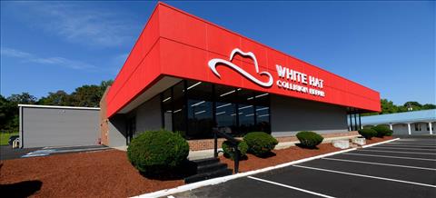 White Hat Collision Repair 2463 Corning Rd., Elmira, NY 14903 White Hat Collision Repair Logo