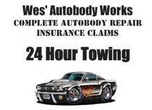 Wes' Autobody Works 3718 Route 44, Millbrook, NY 12545 Wes' Autobody Works Logo