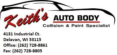 Keith's Auto Body 4131 Industrial Ct., Delavan, WI 53115 Keith's Auto Body Logo