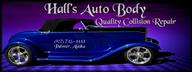 Halls' Auto Body LLC. 7660 E Palmer Wasilla Hwy, Palmer, AK 99645 Halls' Auto Body LLC. Logo