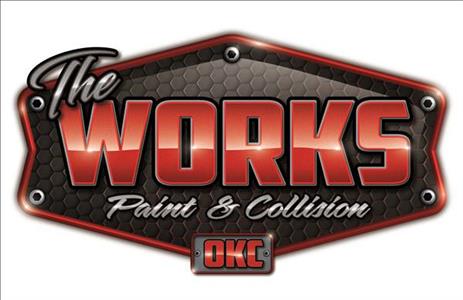 The Works Paint and Collision Logo