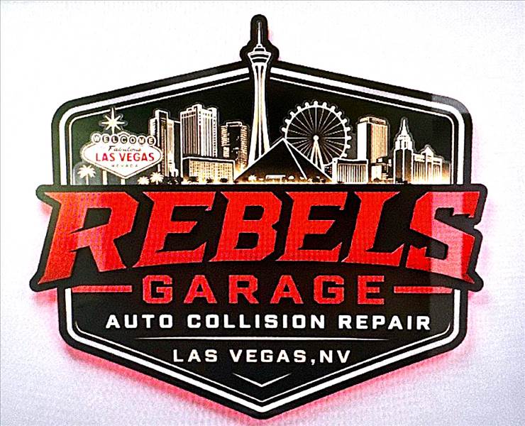 The Rebels Garage 2695 S Decatur Blvd. Suite 400, Las Vegas, NV 89102 The Rebels Garage Logo