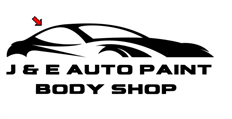 J&E Auto Paint Body Shop Logo