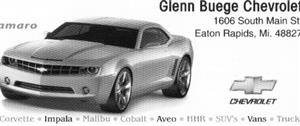 Glenn Buege Chevrolet Bodyshop 1606 S Main Street, Eaton Rapids, MI 48827 Glenn Buege Chevrolet Bodyshop Logo