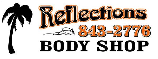 Reflections Body Shop 204 South 10th St., Cabot, AR 72023 Reflections Body Shop Logo