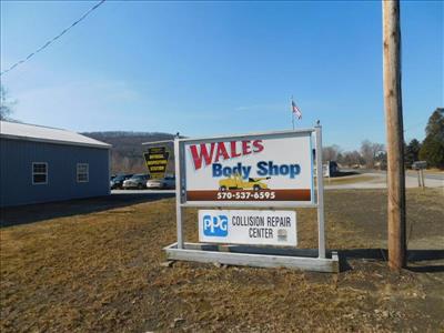 Wales Body Shop 6698 Route 328, Millerton, PA 16936 Wales Body Shop Logo