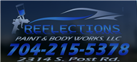 Reflections Paint & Body Works Shelby Logo