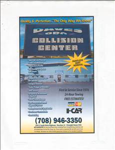 Dave's Pro Collision 29412 So Dixie Hwy, Beecher, IL 60401 Dave's Pro Collision Logo
