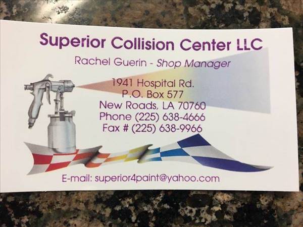 Superior Collision Center LLC PO BOX 577, New Roads, LA 70760 Superior Collision Center LLC Logo