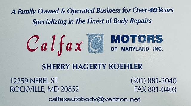 Calfax Motors of Maryland, Inc. Logo