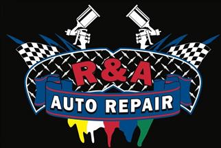 R and A Auto Repair and Collision Logo