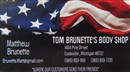 Tom Brunette's Body Shop Logo
