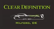 Clear Definition Auto Body 110 North Rehoboth Blvd, Milford, DE 19963 Clear Definition Auto Body Logo