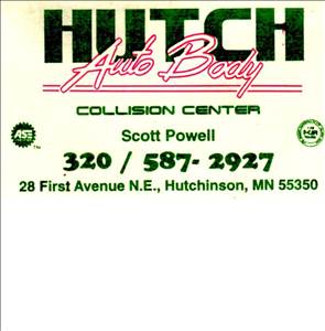 Hutch Auto Body 28 1st Ave NE, Hutchinson, MN 55350 Hutch Auto Body Logo