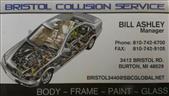 Bristol Collision Service 3412 E Bristol Rd, Burton, MI 48529 Bristol Collision Service Logo