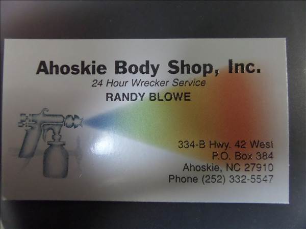 Ahoskie Body Shop, Inc. 334 B Highway 42 West, Ahoskie, NC 27910 Ahoskie Body Shop, Inc. Logo