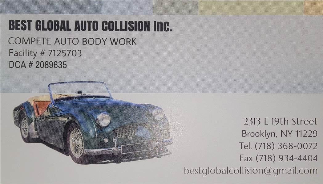 Best Global Auto Collision 2313 E 19th St, Brooklyn, NY 11229 Best Global Auto Collision Logo
