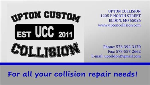 Upton Custom and Collision 1205 East North Street, Eldon, MO 65026 Upton Custom and Collision Logo