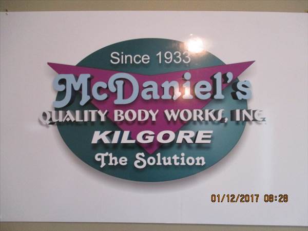 McDaniel's Quality Body Works 1615 Hwy 259 N, Kilgore, TX 75662 McDaniel's Quality Body Works Logo
