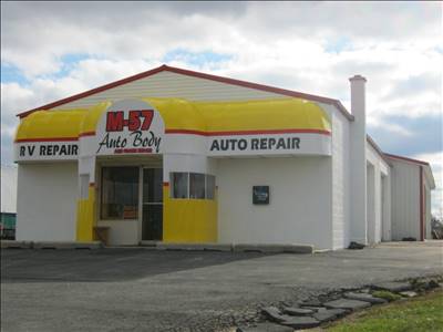 M57 Auto Body 1614 E Carson City Rd, Sheridan, MI 48884 M57 Auto Body Logo