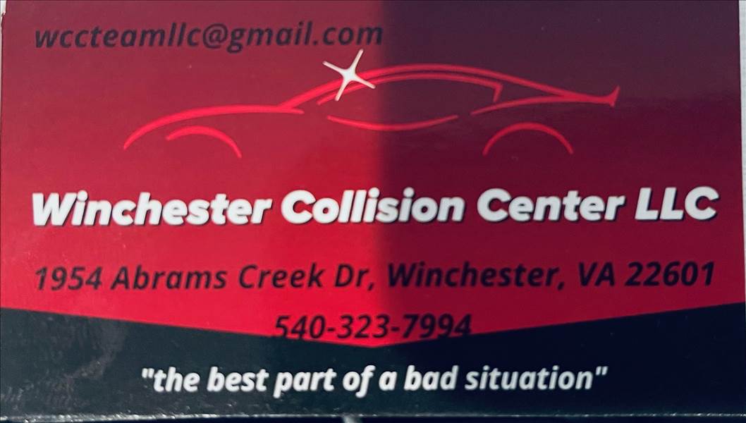Winchester Collision Center LLC 1954 Abrams Creek Drive, Winchester, VA 22601 Winchester Collision Center LLC Logo