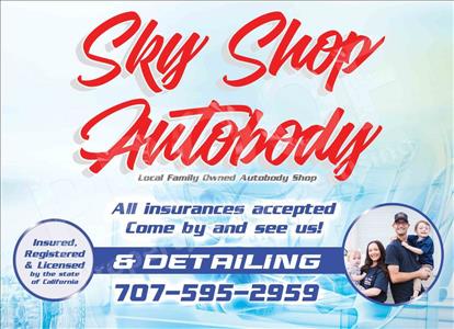 Sky Shop Autobody and Detailing 800 B SKY PARK DRIVE, Lakeport, CA 95453 Sky Shop Autobody and Detailing Logo
