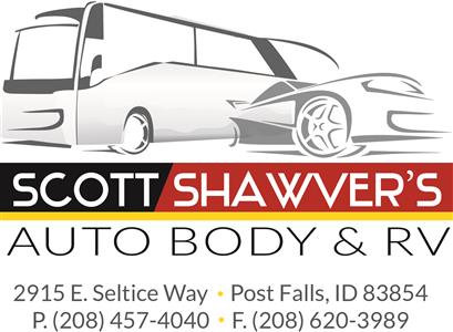 Scott Shawver's Auto Body & RV 2915 E. Seltice Way, Post Falls, ID 83854 Scott Shawver's Auto Body & RV Logo